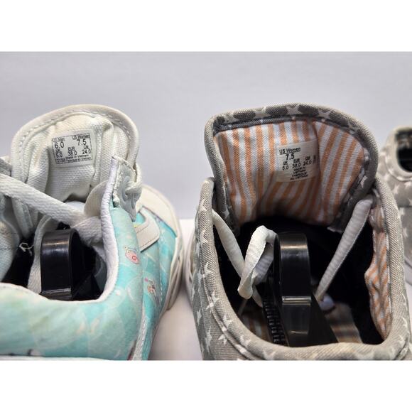 WMN 2 Pair Lot Vans Stars | Spongebob Low Top Skate Shoes Sz. 7.5 | Bundle - Picture 8 of 8